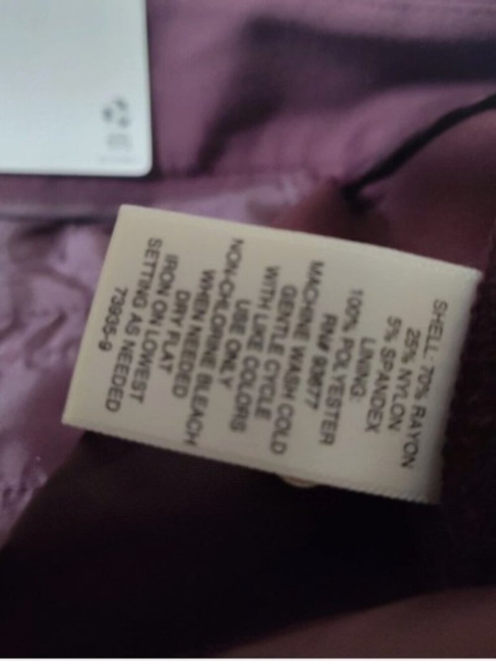 NWT Liz Claiborne Emma Purple Ankle Pants Size 12 Slim Tapered Stretch Zip - Picture 8 of 14